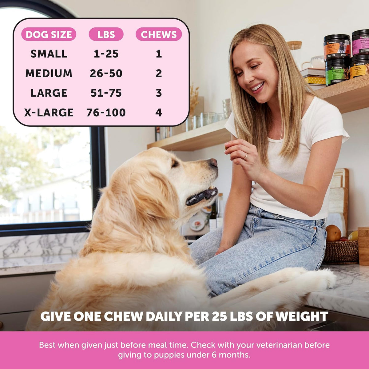 Daily Multivitamin Chews for Dogs — Everyday Wellness Support, 300g