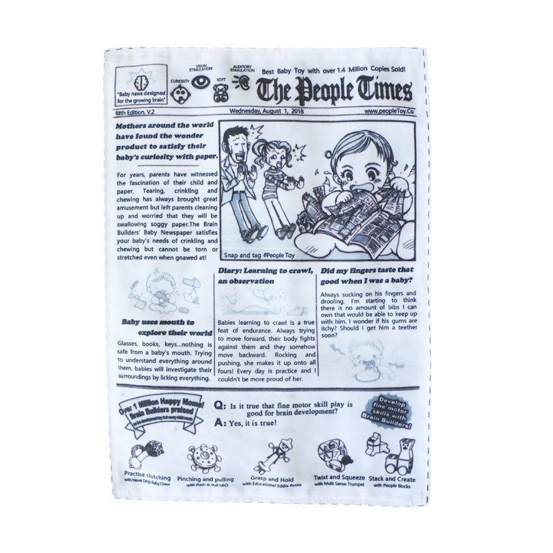 Crinkle Newspaper Dog Toy — Soft Rustling Toy for Gentle Play & Enrichment