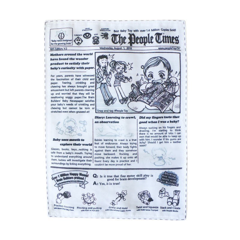 Crinkle Newspaper Dog Toy — Soft Rustling Toy for Gentle Play & Enrichment