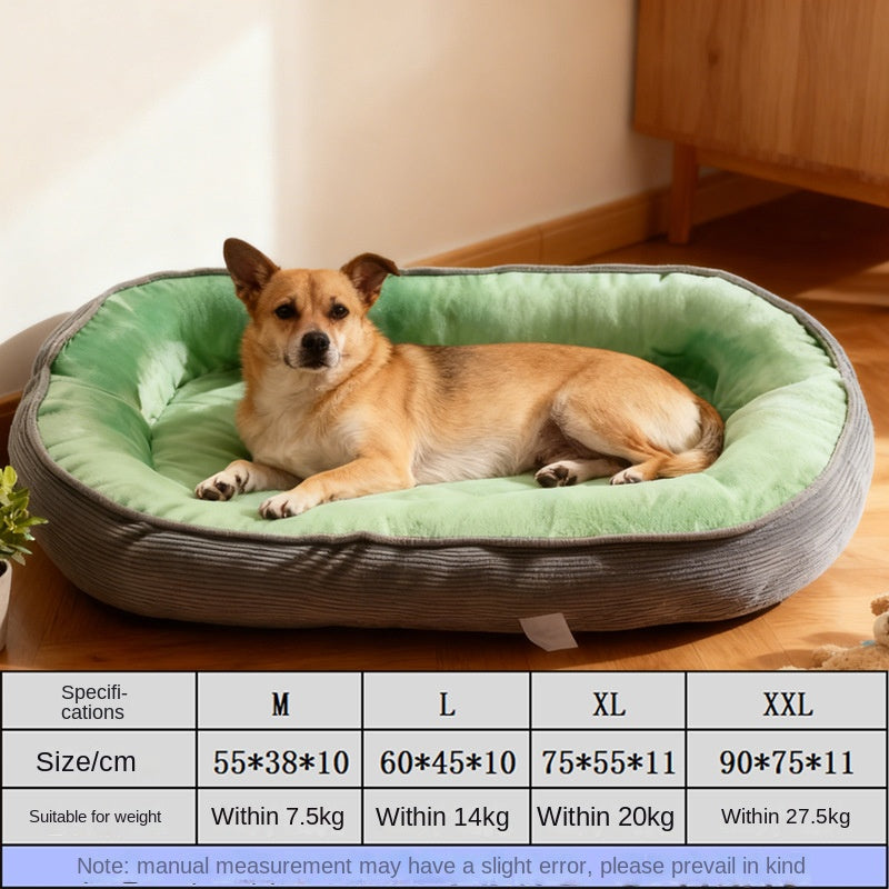 SnugDen Semi-Enclosed Dog Bed for Senior Dogs — Warm, Washable Cave Bed for Cold Nights