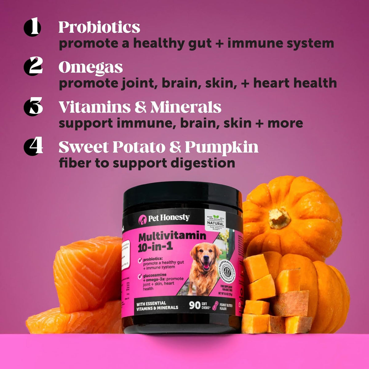Daily Multivitamin Chews for Dogs — Everyday Wellness Support, 300g