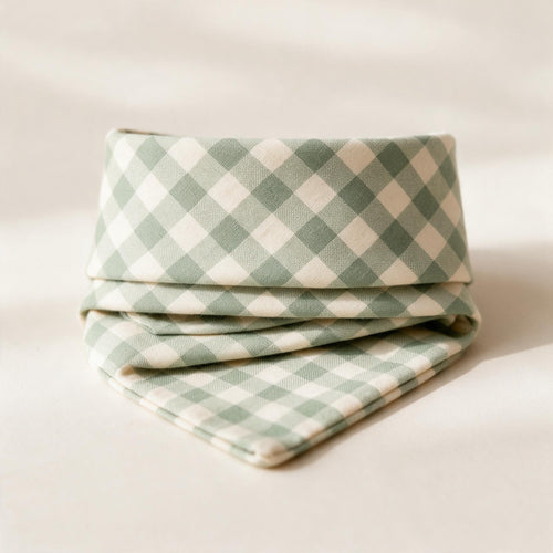 "Old Soul" Gingham Dog Bandana