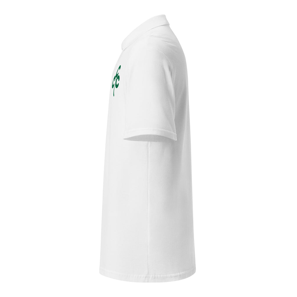 Clover Pique Polo — Ghost Left
